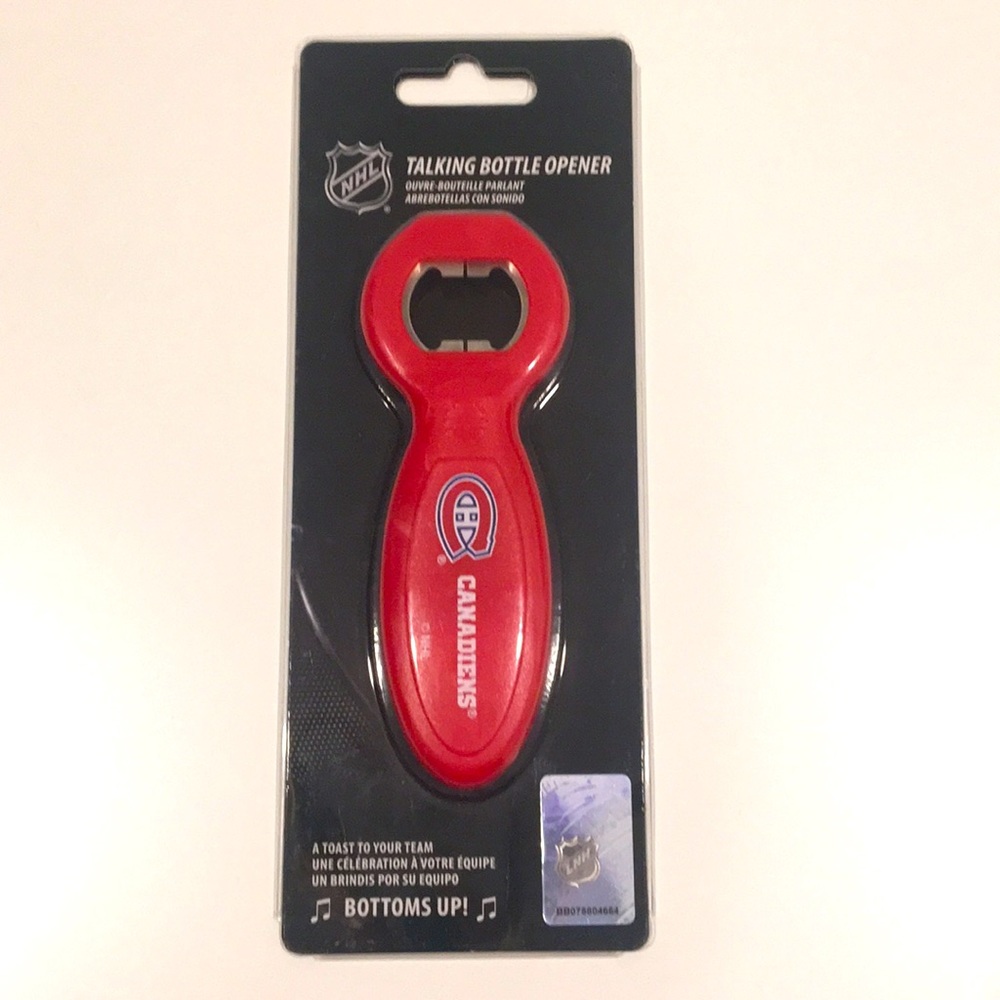 NHL TALKING BOTTLE OPENER Canadiens